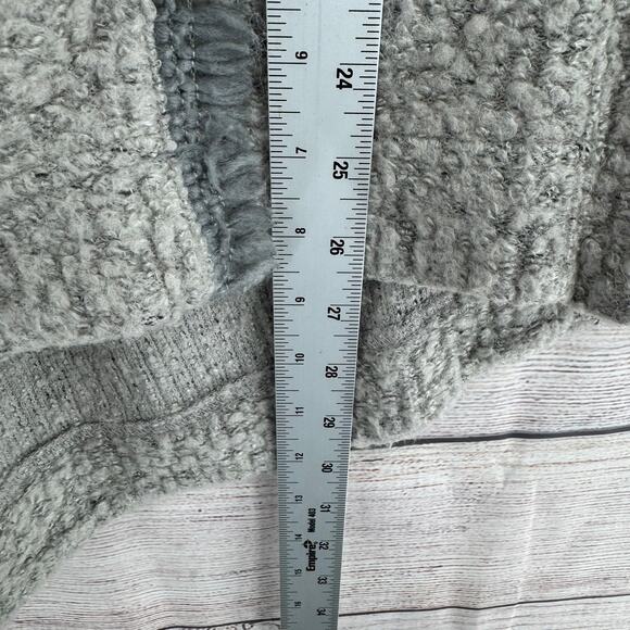 Angel of the North Anthropologie Cowl Neck Wool Blend Sweater Womens M Gray - Picture 12 of 13